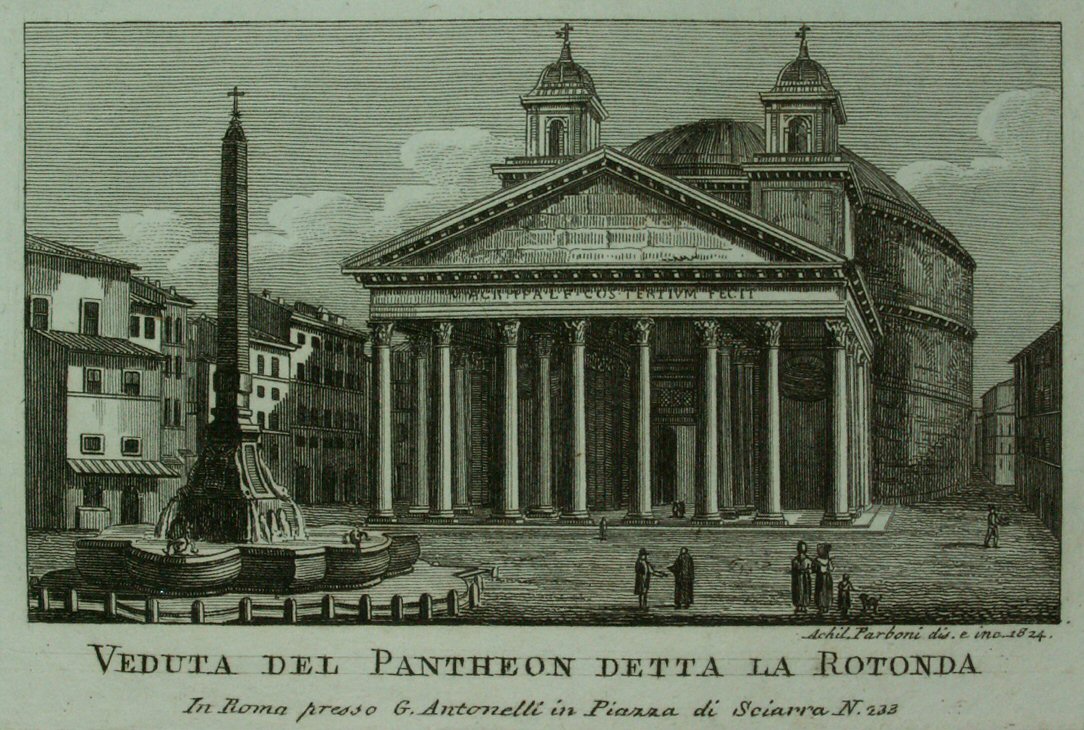 Print - Veduta del Pantheon detta la Rotunda - Parboni