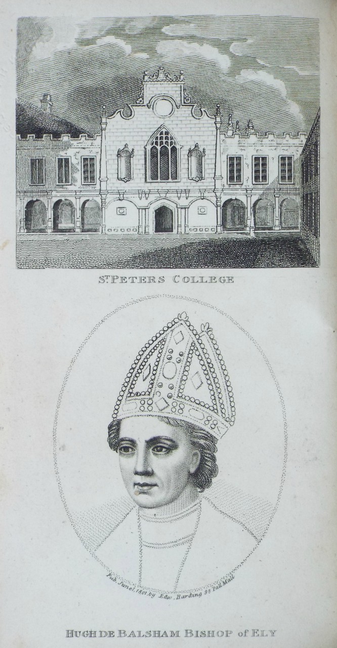 Print - St. Peters College | Hugh de Balsham Bishop of Ely.