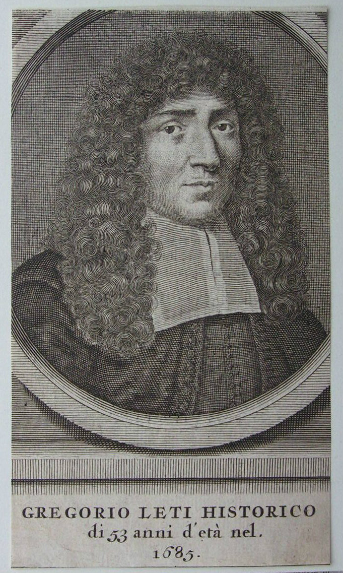 Print - Gregorio Leti Historico di 53 anni d'ete nel. 1685.