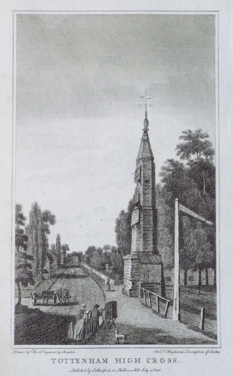 Print - Tottenham High Cross. - 