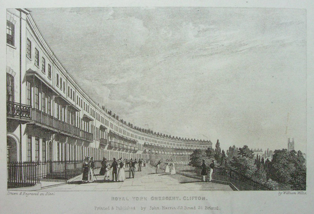 Print - Royal York Crescent, Clifton. - Willis