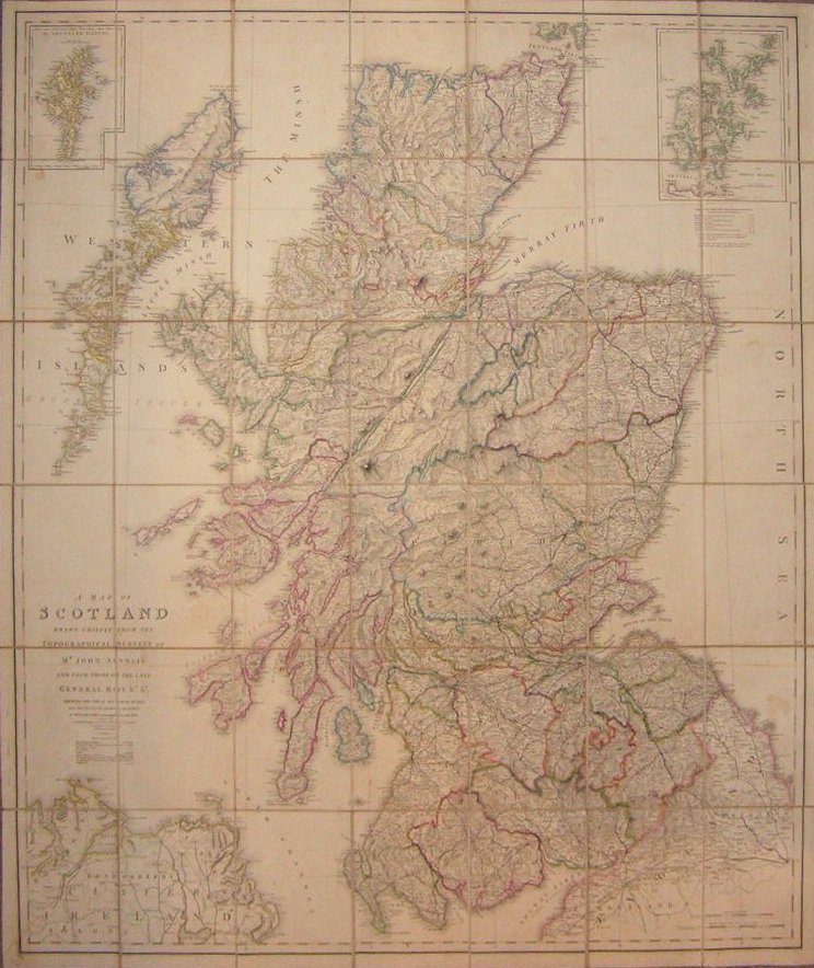 Map of Scotland - Ainslee