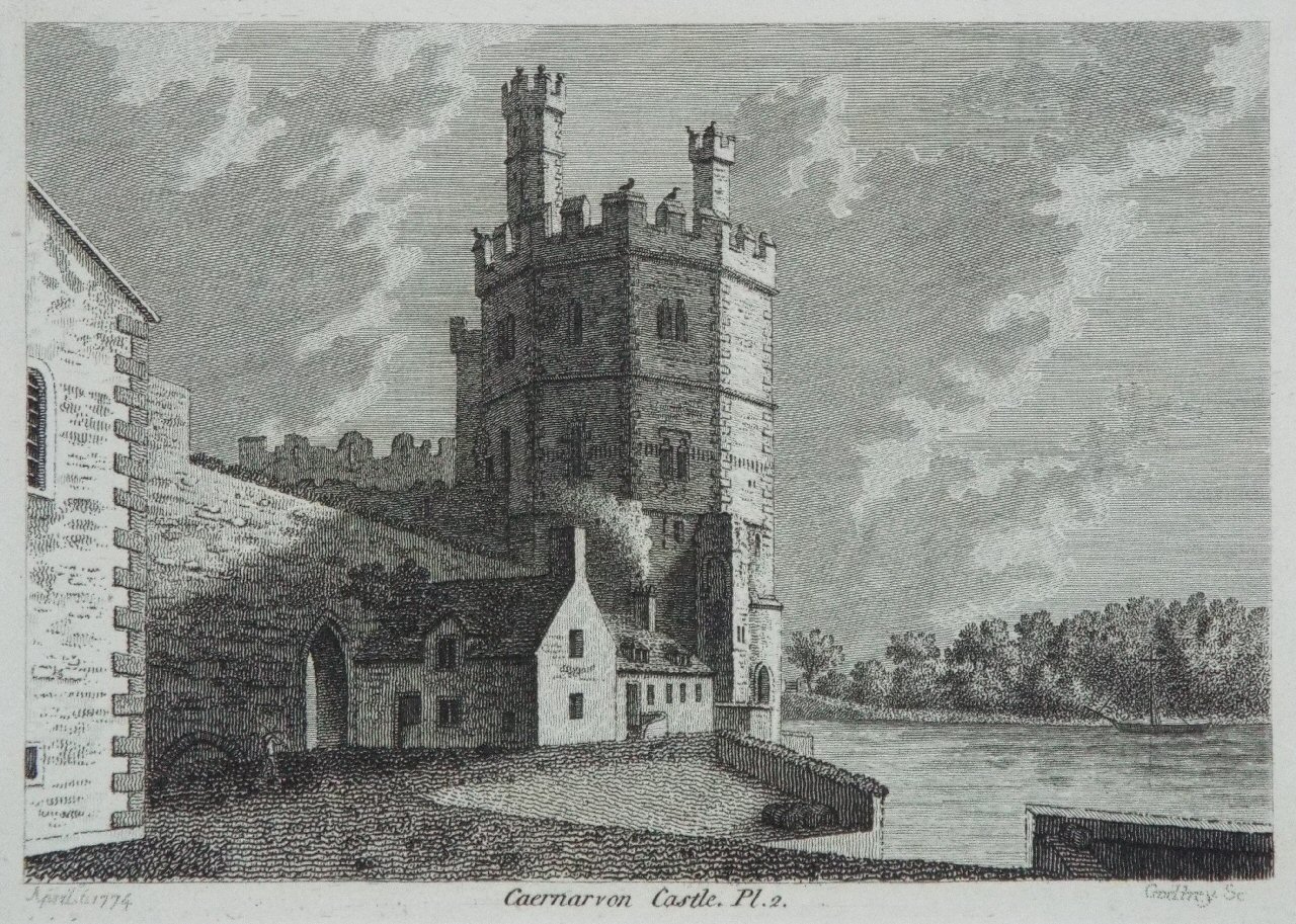 Print - Caernarvon Castle, Pl.2. - 