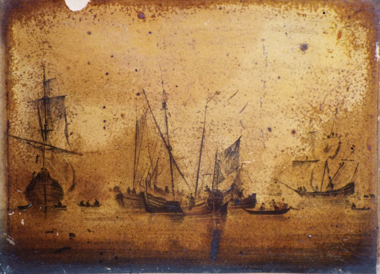 Lithograph - (Sea Battle)