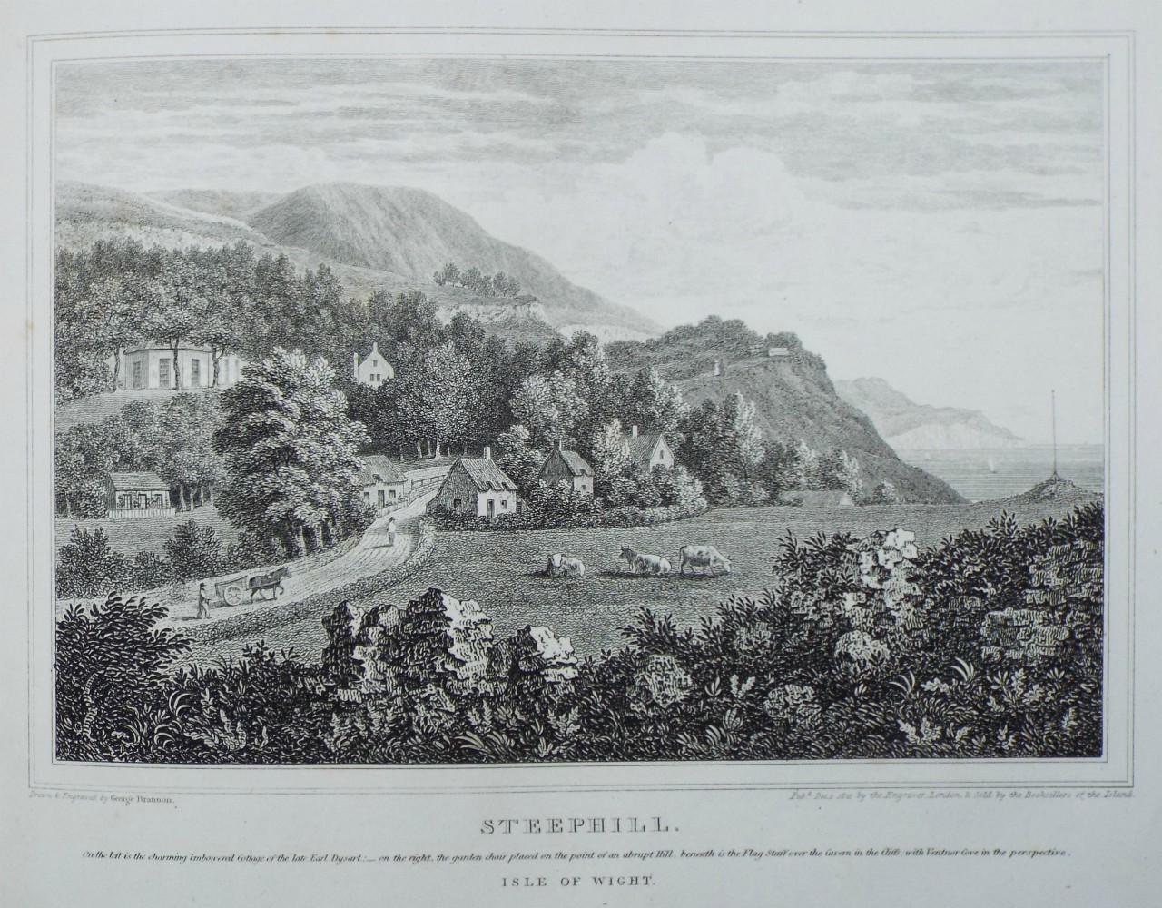 Print - Steephill, Isle of Wight. - Brannon