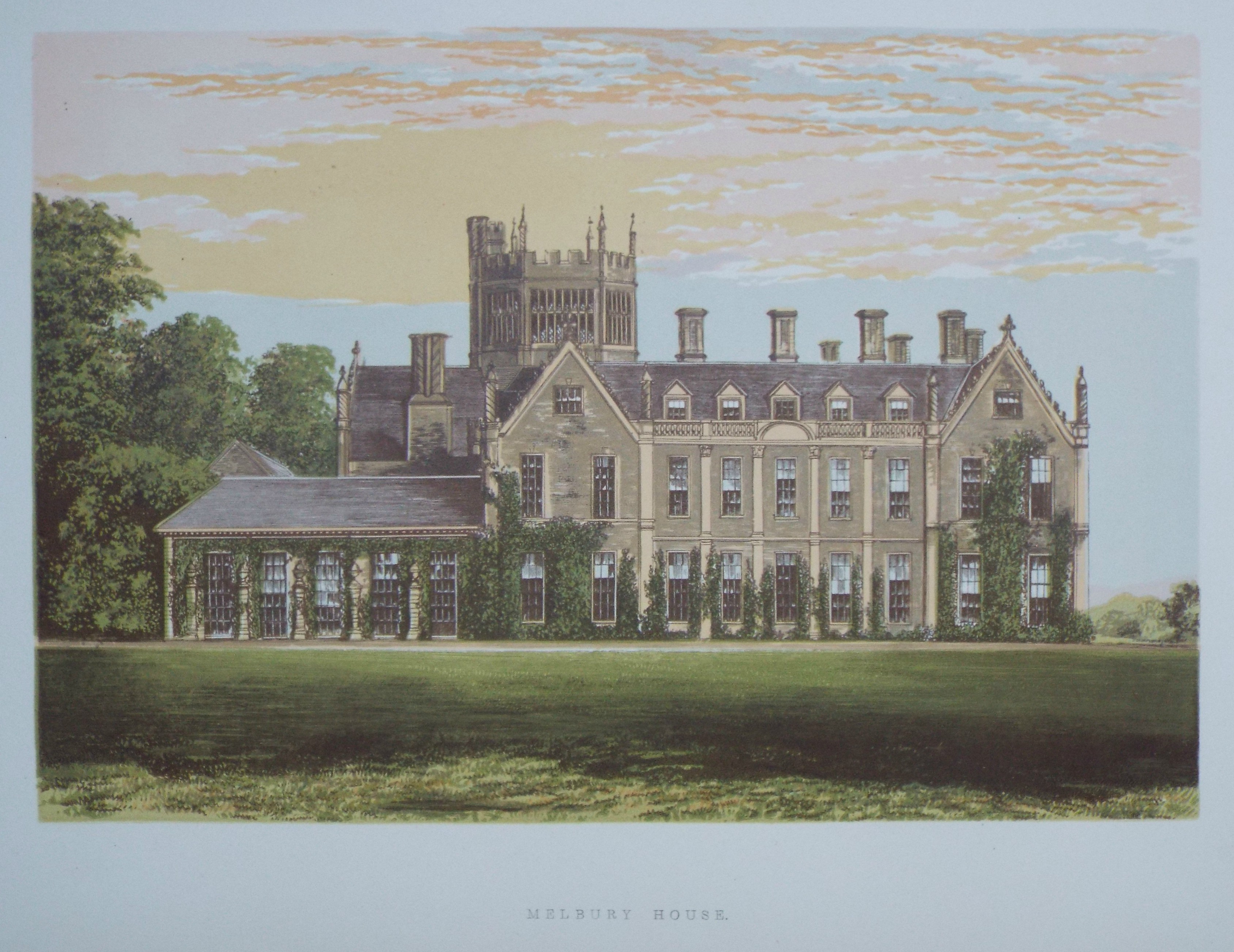 Chromo-lithograph - Melbury House.