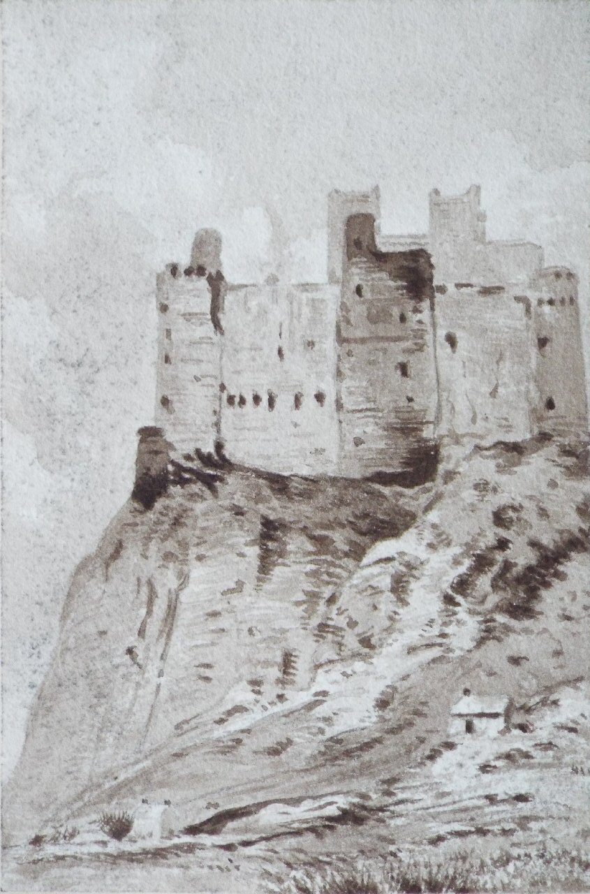 Watercolour - (Castle on hill)