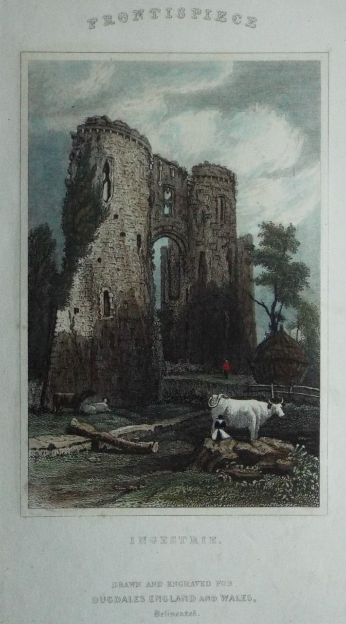 Print - Ingestrie. (Llawhaden Castle)
