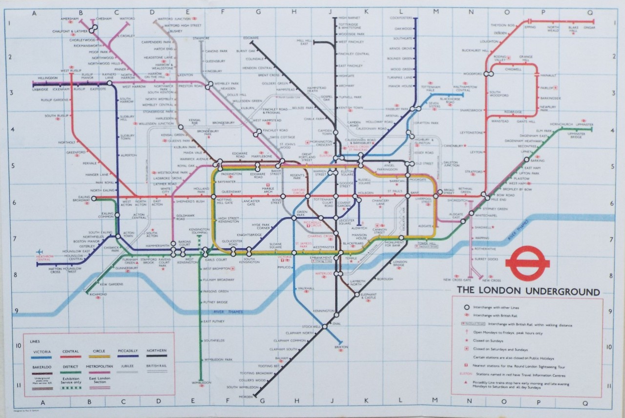 Map of London Underground - London Underground