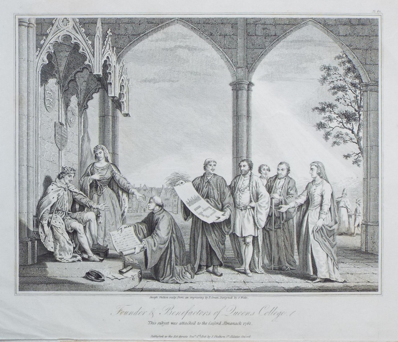Print - Founder & Benefactors of Queens College.