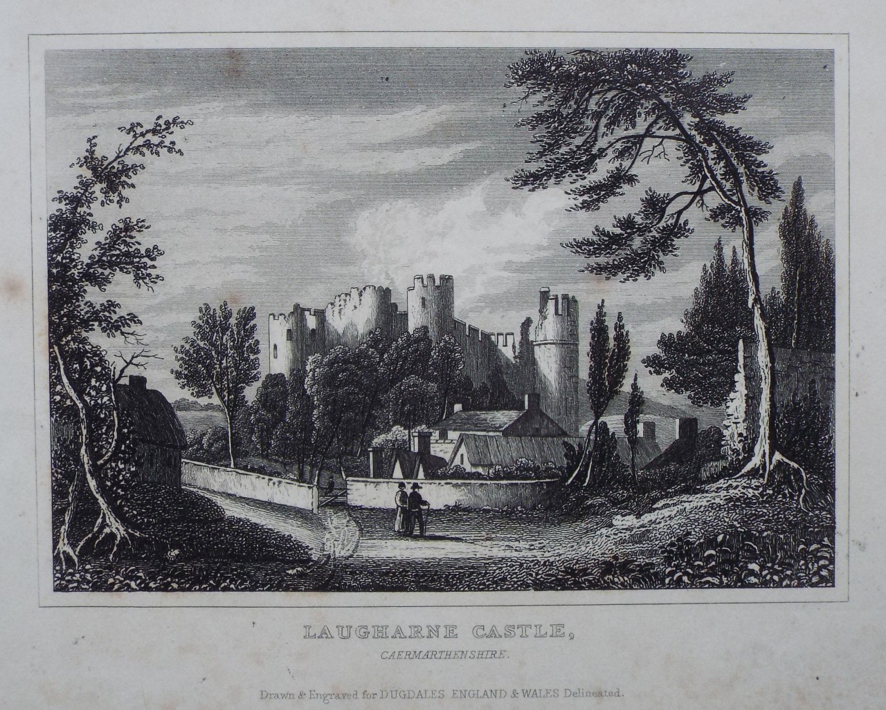 Print - Laugharne Castle, Caermarthenshire