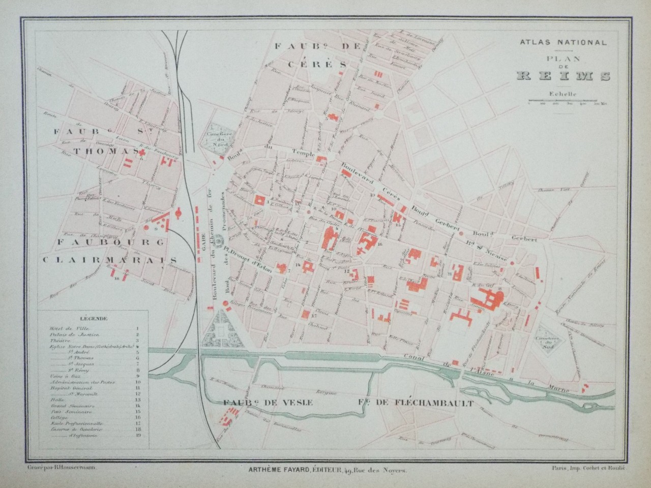 Map of Reims - Reims