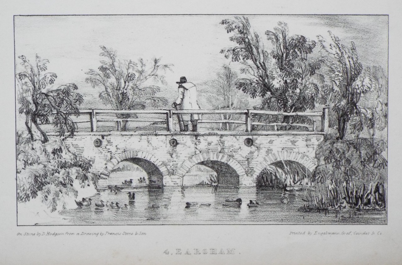 Lithograph - 4. Earsham. - Hodgson