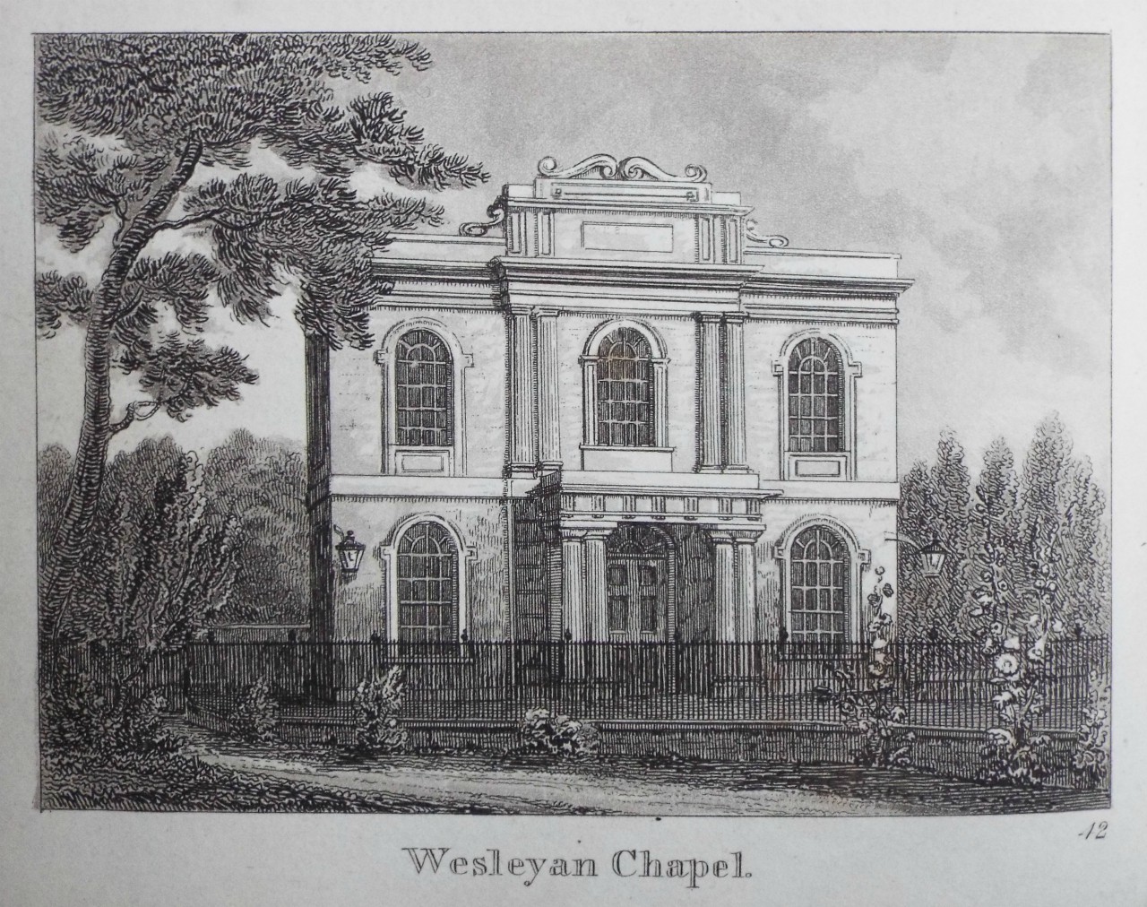 Aquatint - Wesleyan Chapel.