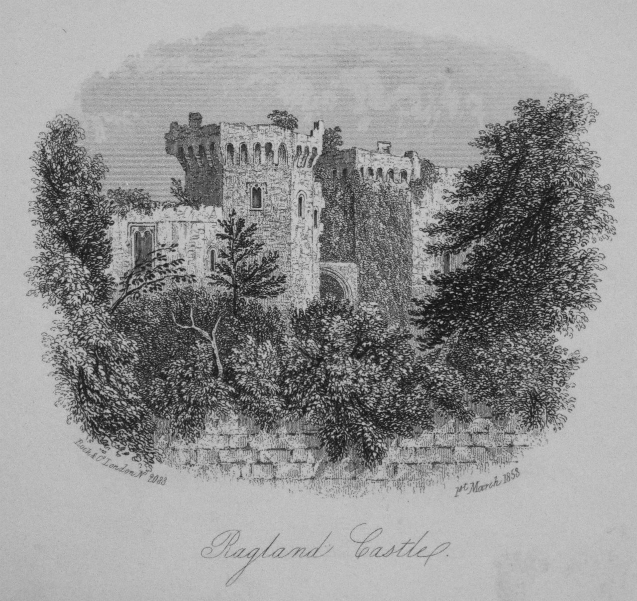 Steel Vignette - Ragland Castle. - Rock