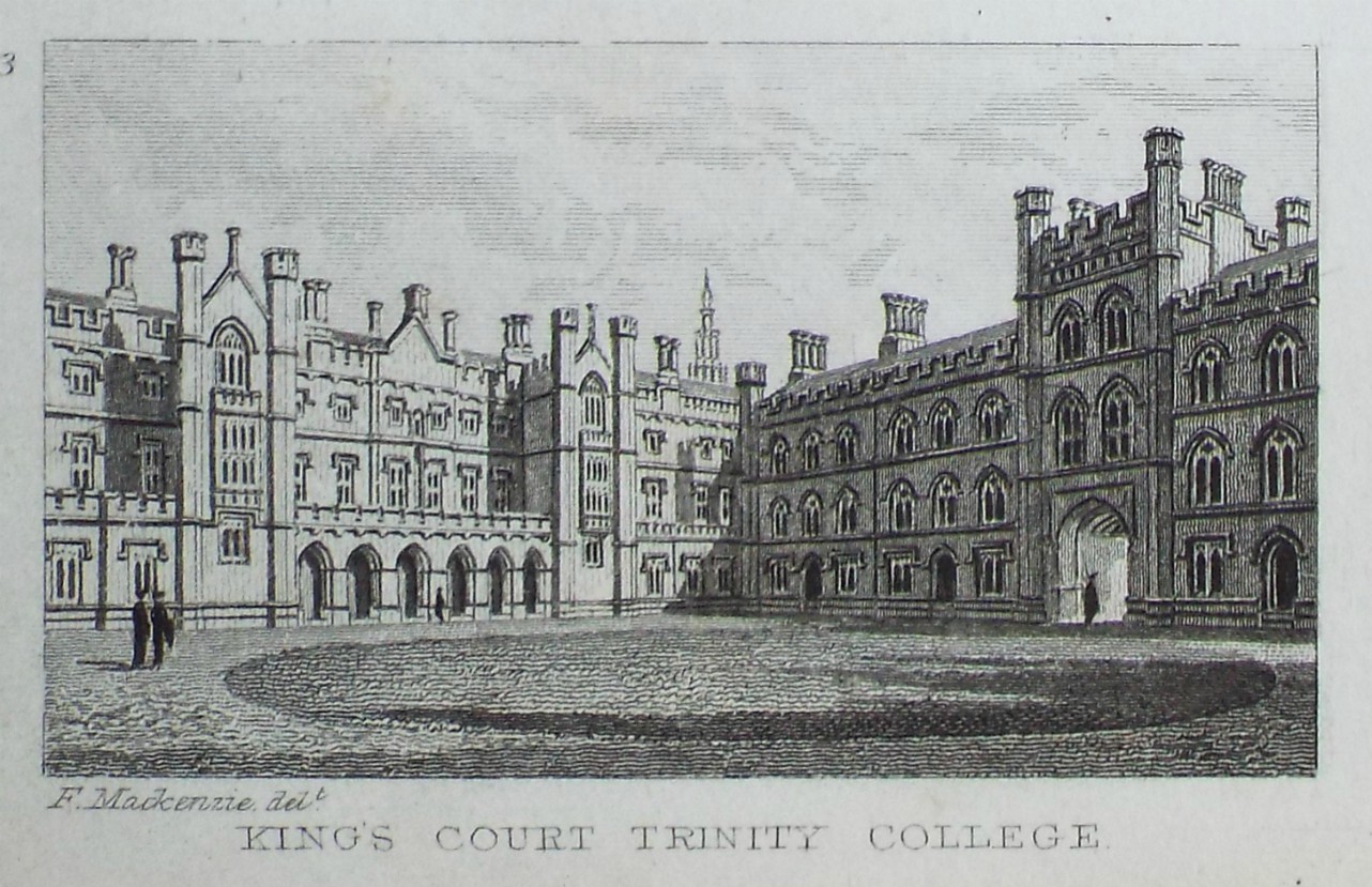 Print - King's Court Trinity College. - Rawle