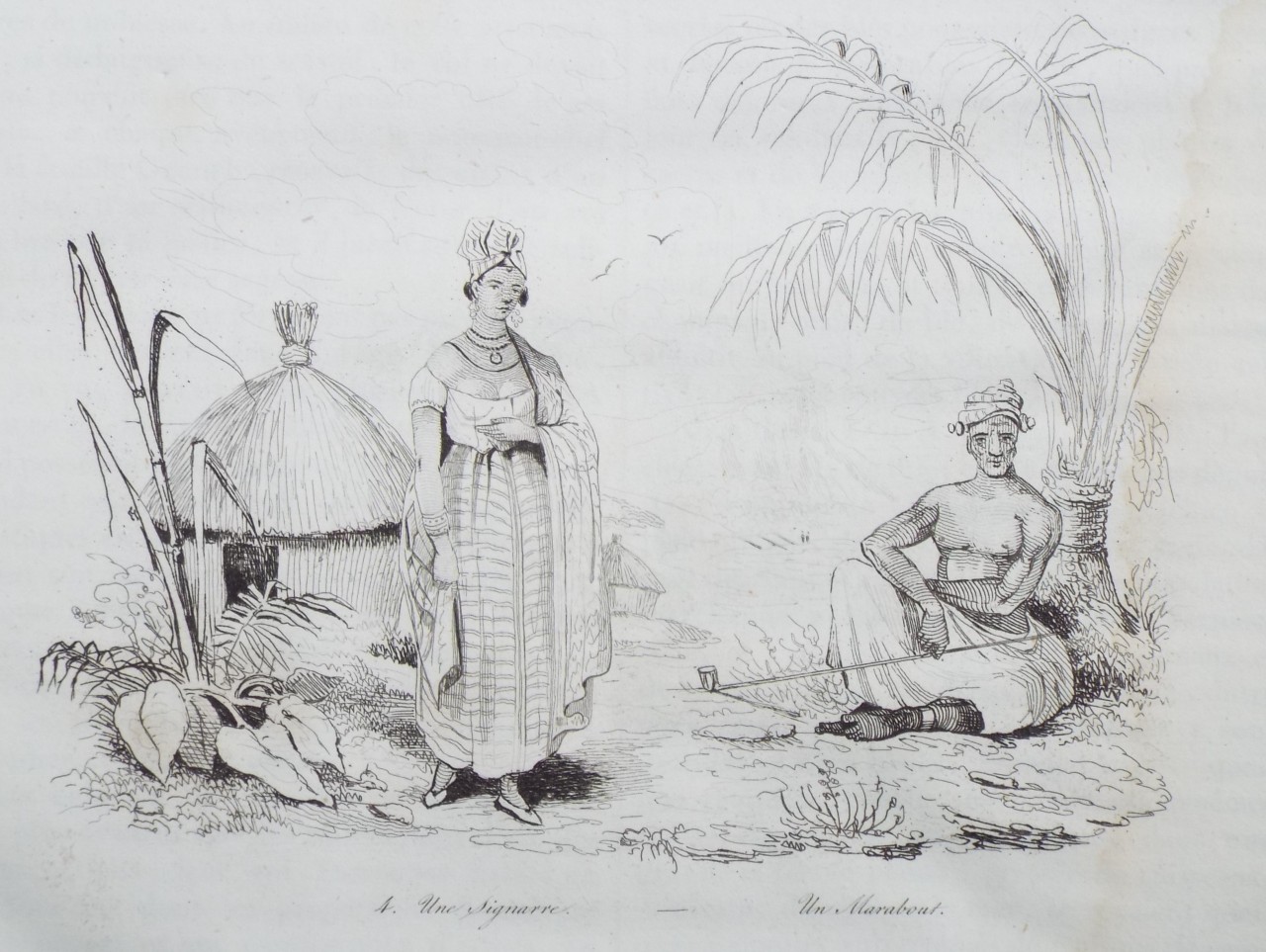 Etching - Une Signorre. Un Marabout. - Sainson