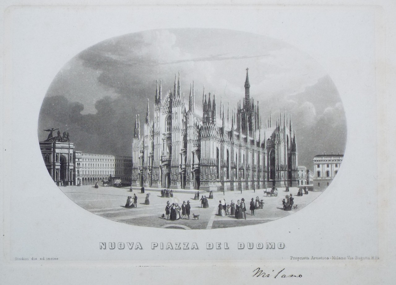 Aquatint - Nuova Piazza del Duomo - 