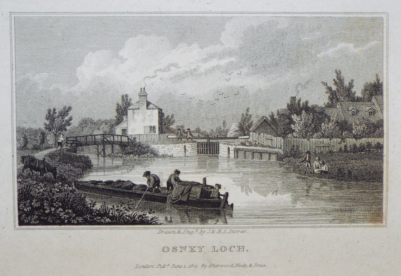 Print - Osney Loch. - Storer