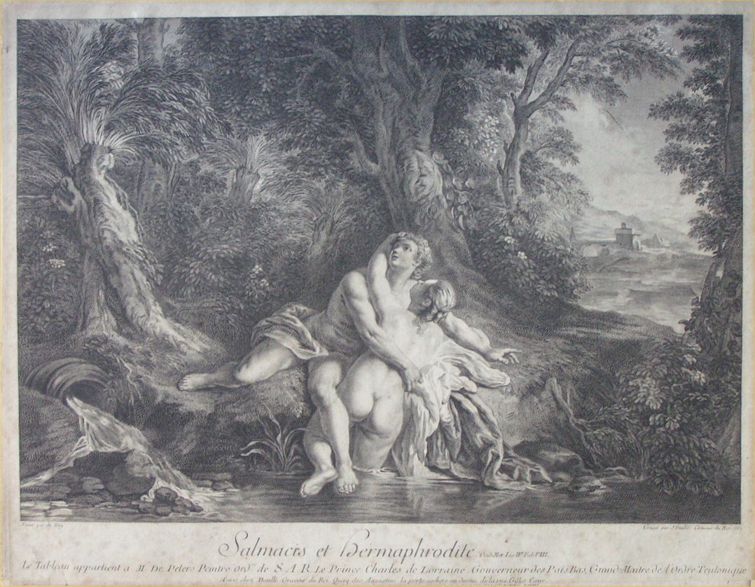 Print - Salmacis et Hermaphrodite - Daulle