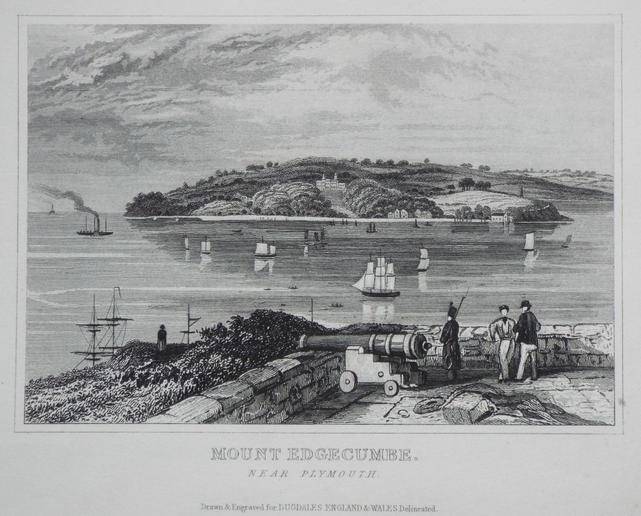 Print - Mount Edgcumbe. Near Plymouth.