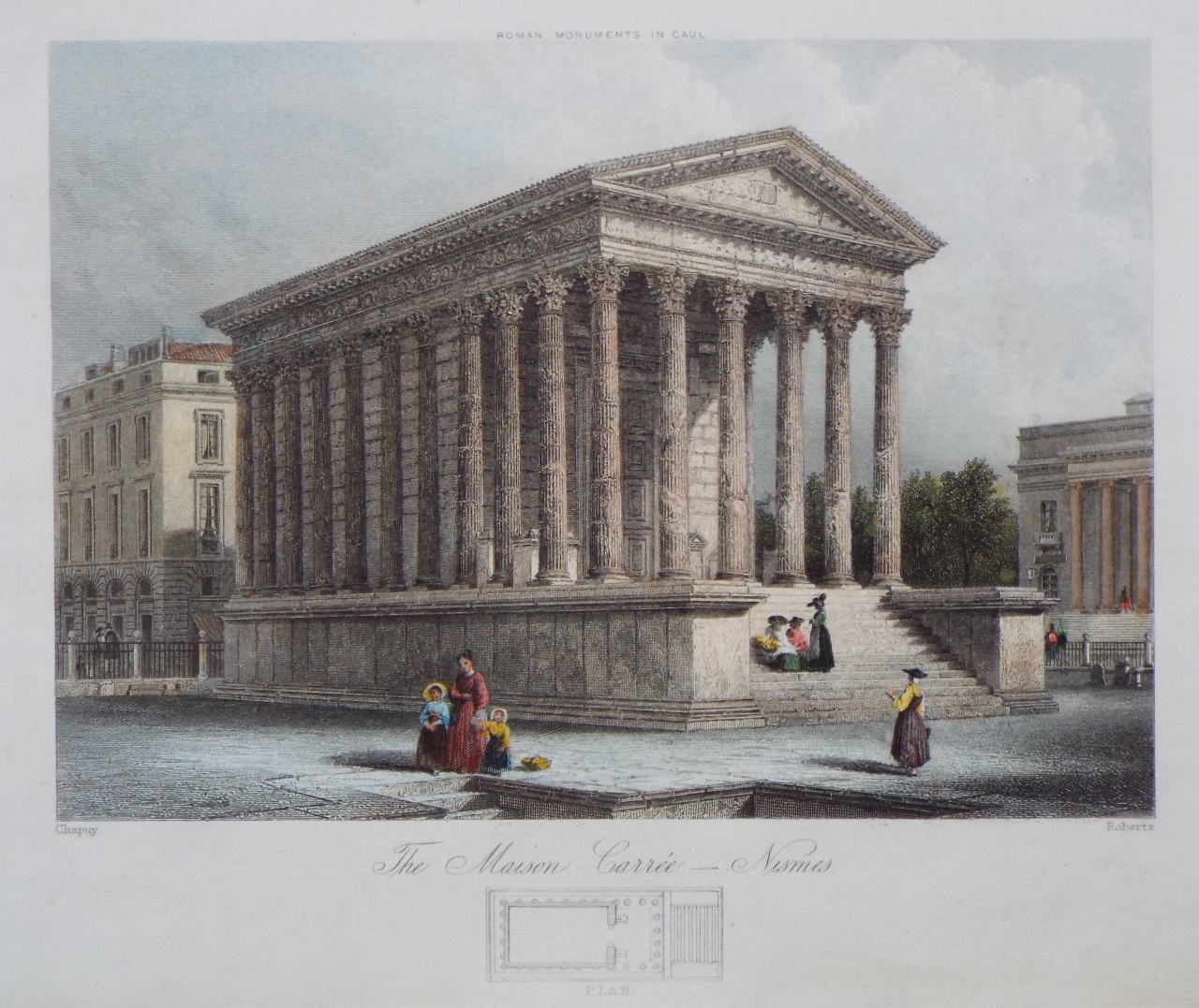 Print - The Maison Carree - Nimes.