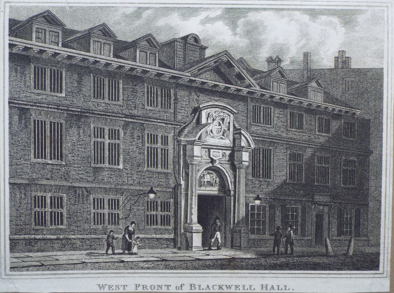 Print - West Front of Blackwell Hall.