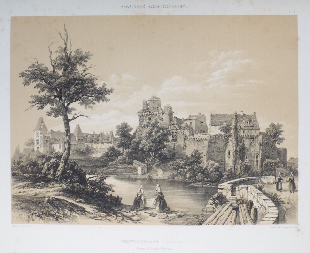 Lithograph - Galerie Armoricaine. Chateaubriant. (Loire - Infre.) - Benoist