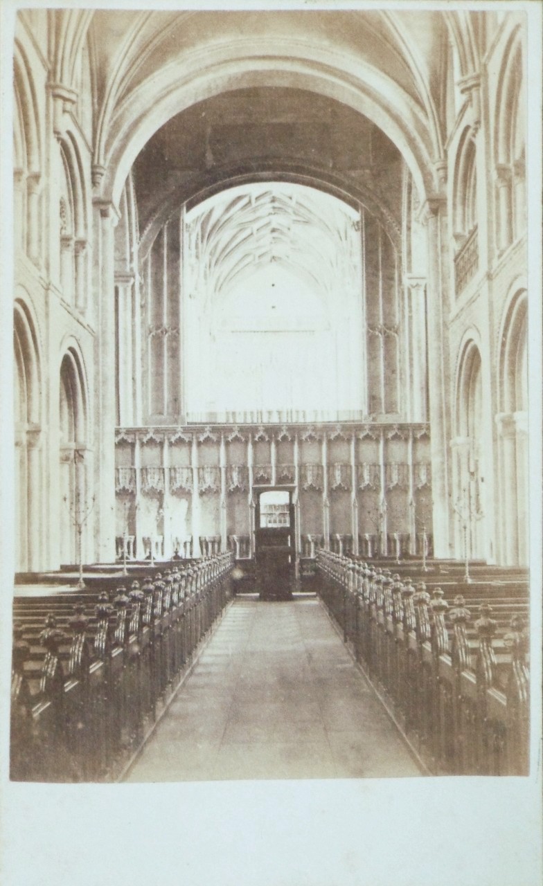 Photograph - Christchurch Priory Nave looking East