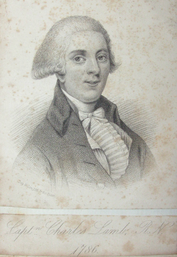 Stipple - Capt Charles Lamb R.N. 1786 - Day