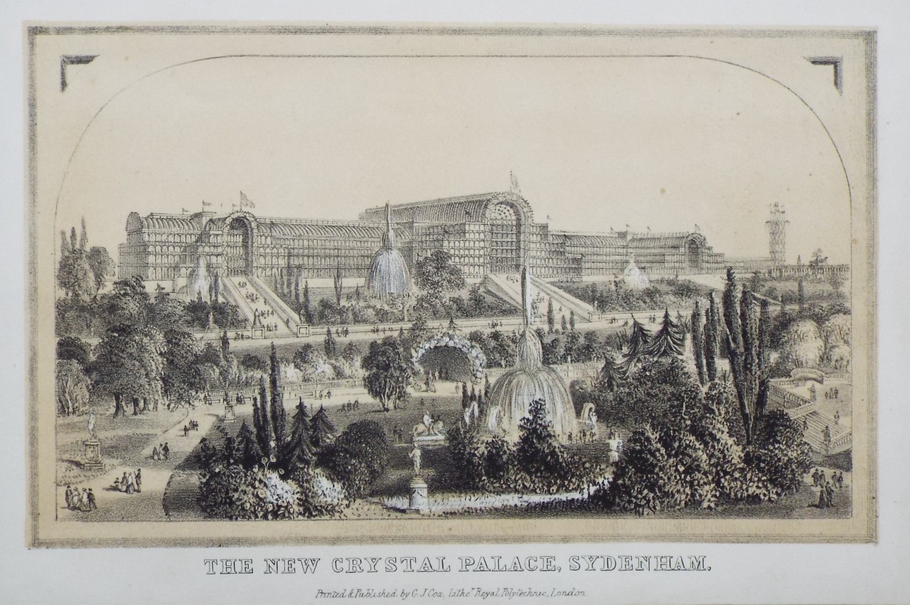 Lithograph - The New Crystal Palace, Sydenham.