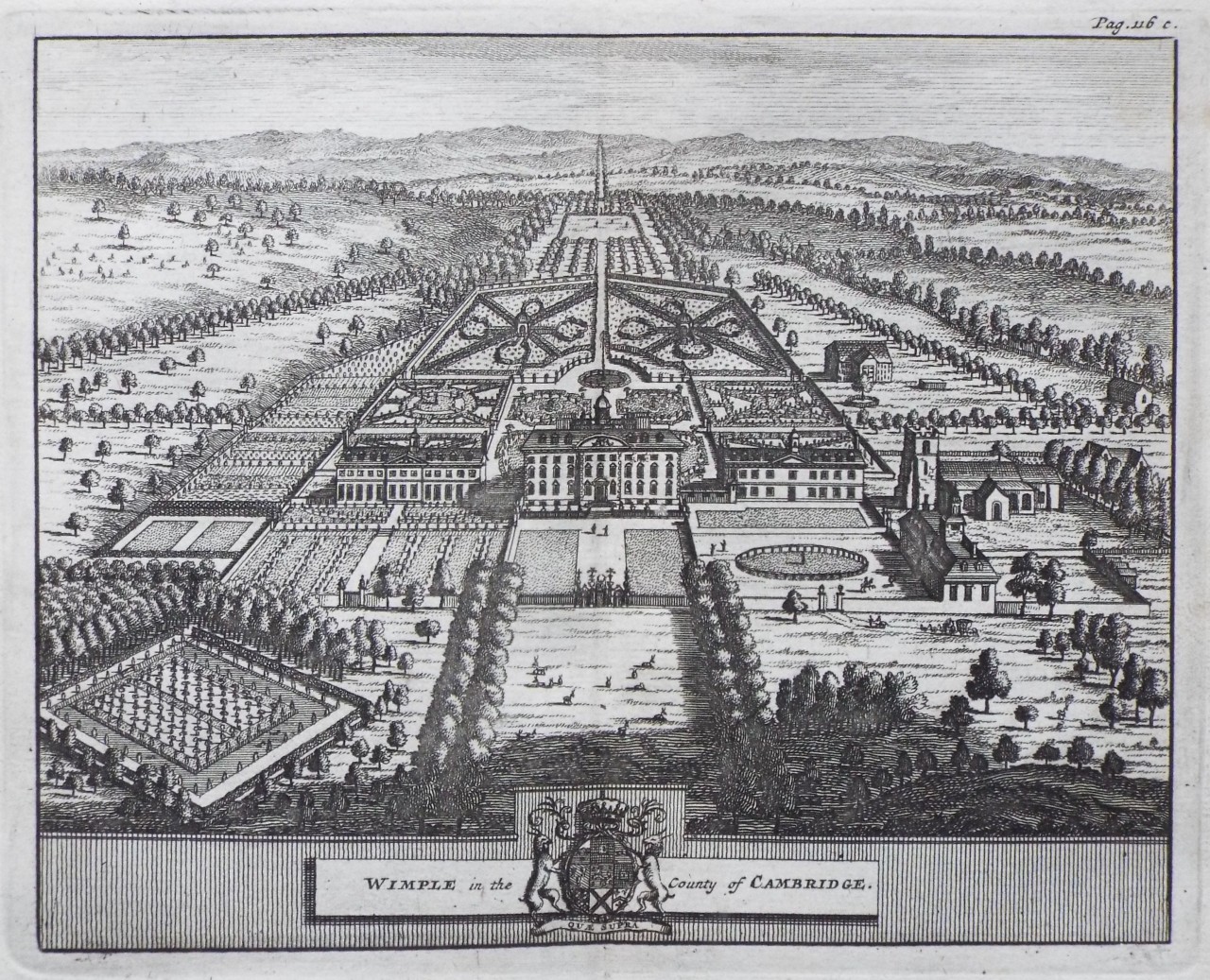 Print - Wimple in the County of Cambridge.