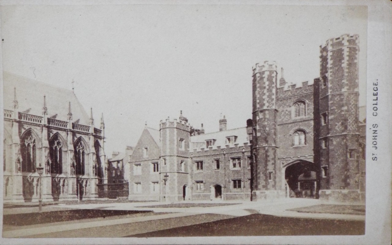 Photograph - St. John's College. First Court Inside Entrance.