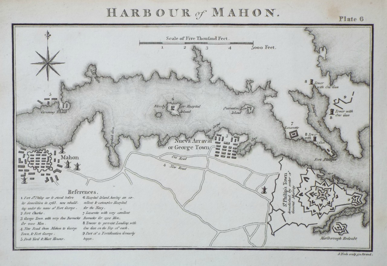 Map of Harbour of Mahon