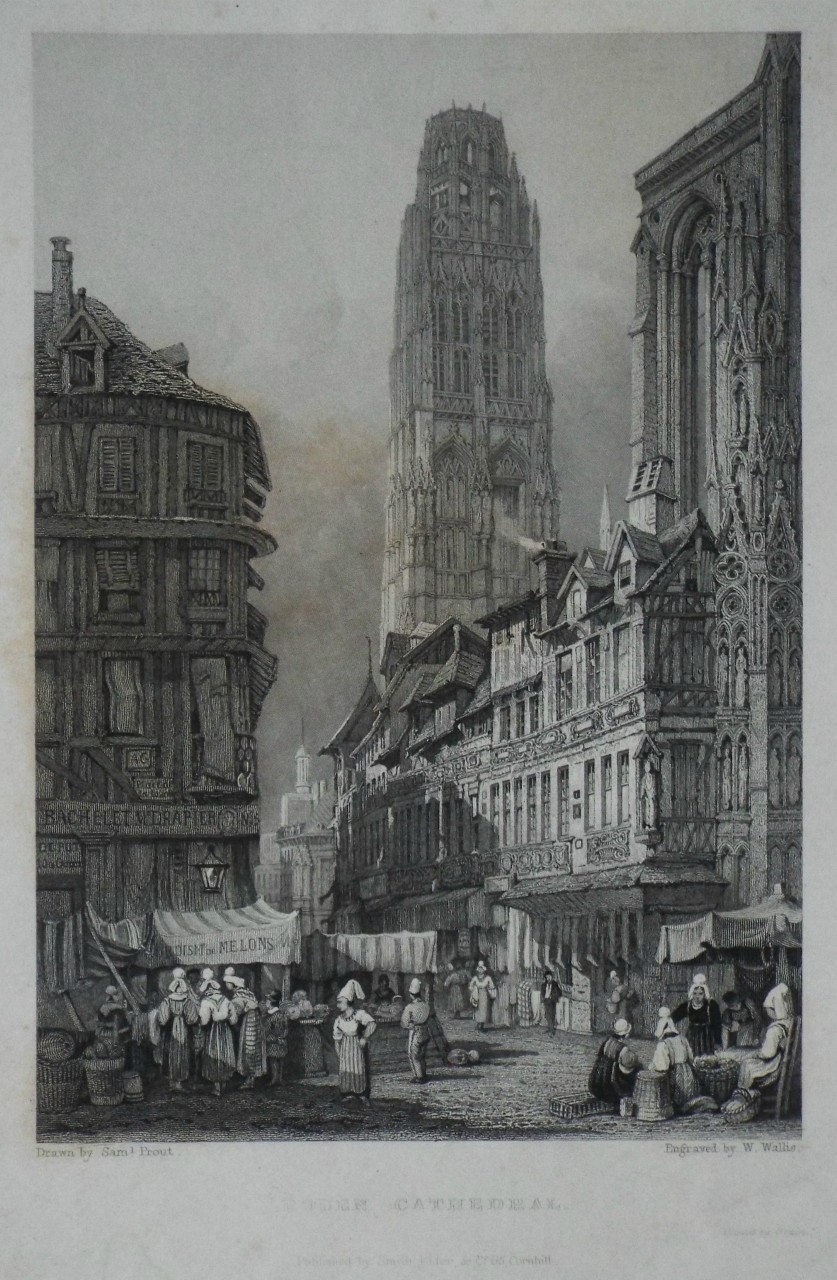 Print - Rouen Cathedral. - Wallis