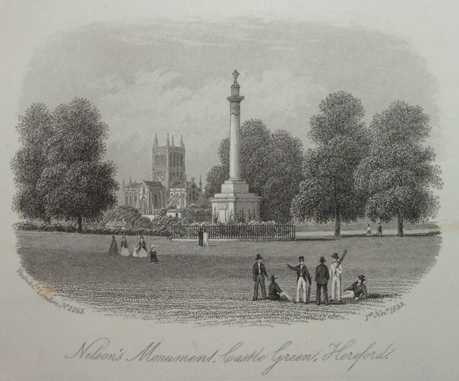 Steel Vignette - Nelson's Monument, Castle Green, Hereford. - Rock