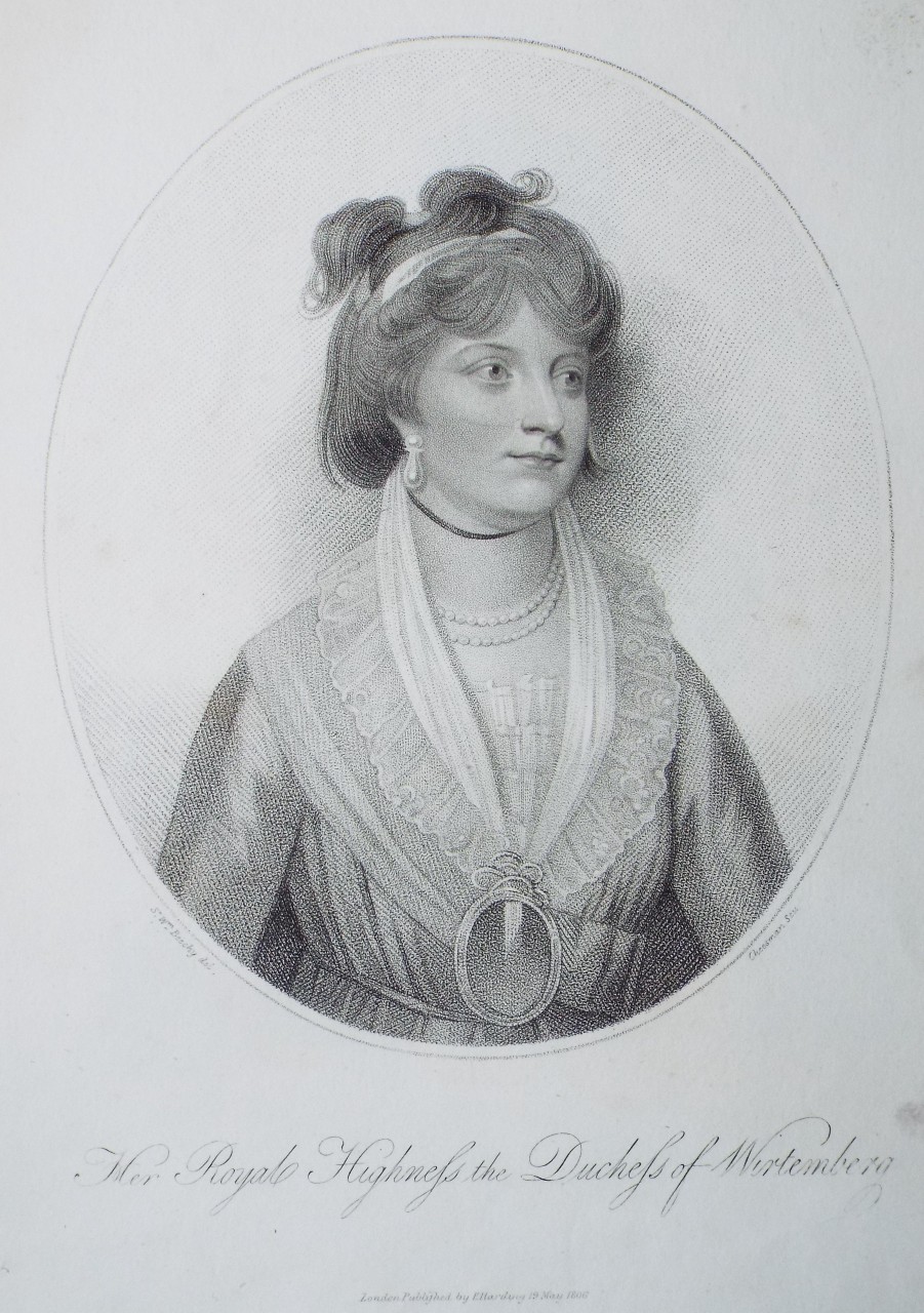 Stipple - Her Royal Highness the Duchess of Wurtemberg. - Cheesman