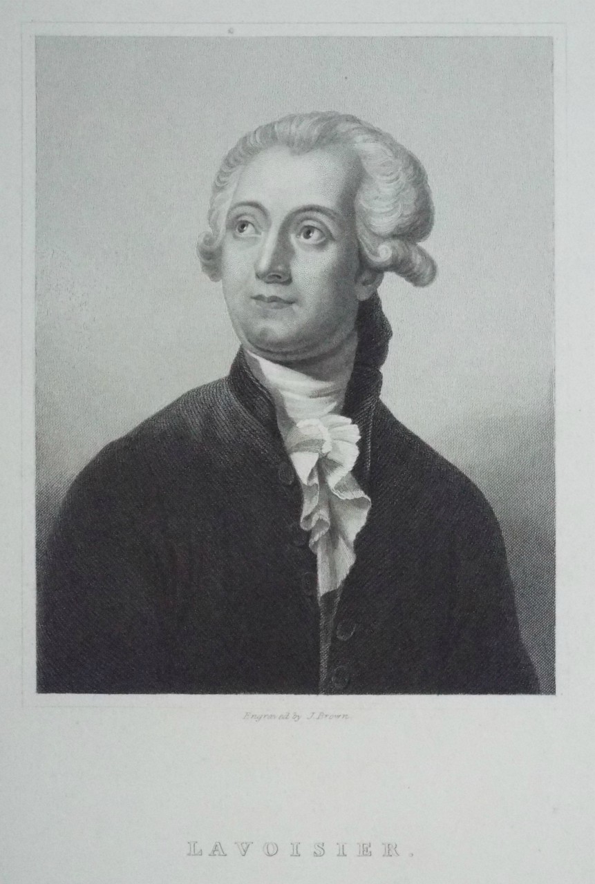 Print - Lavoisier. - Brown