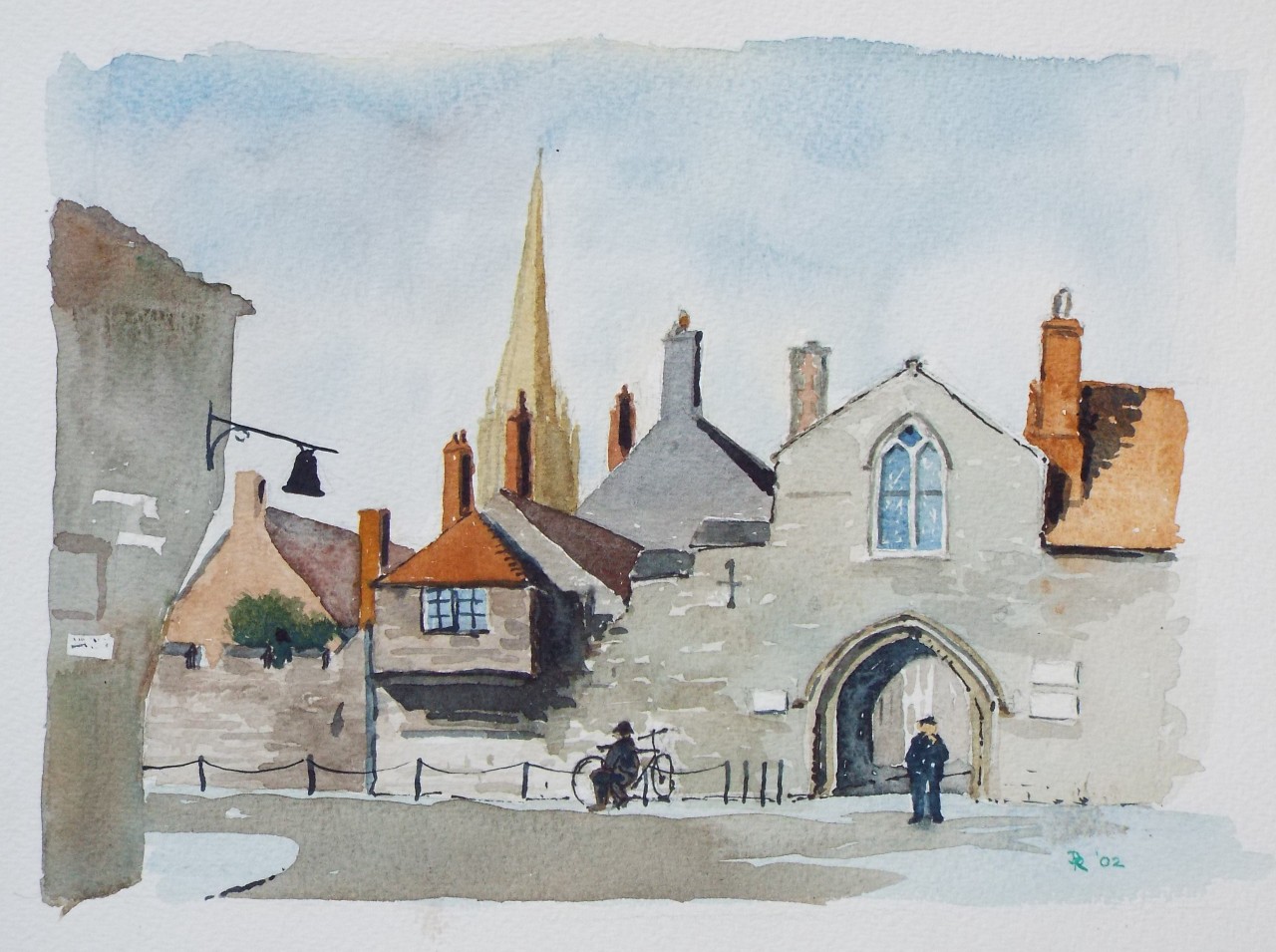 Watercolour - St. Anne's Gate, Salisbury
