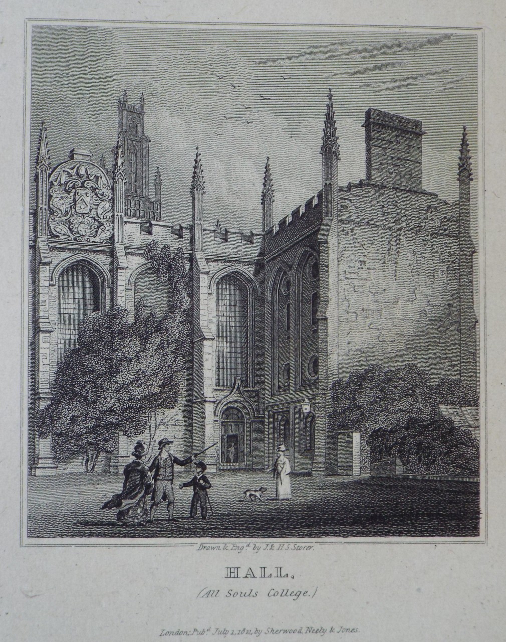 Print - Hall. (All Souls College.) - Storer