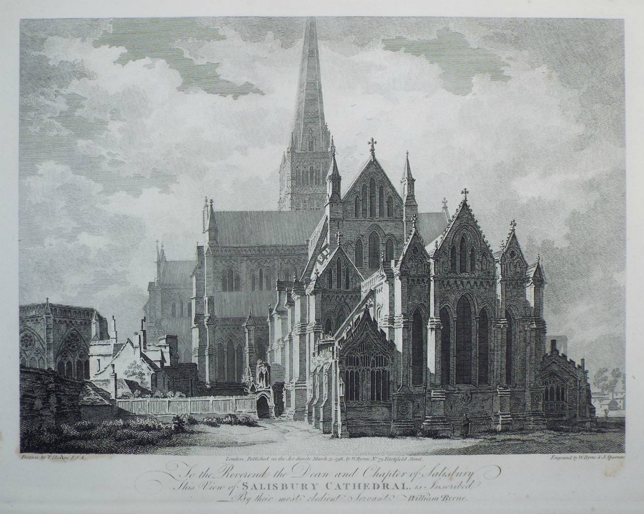 Print - Salisbury Cathedral - Byrne