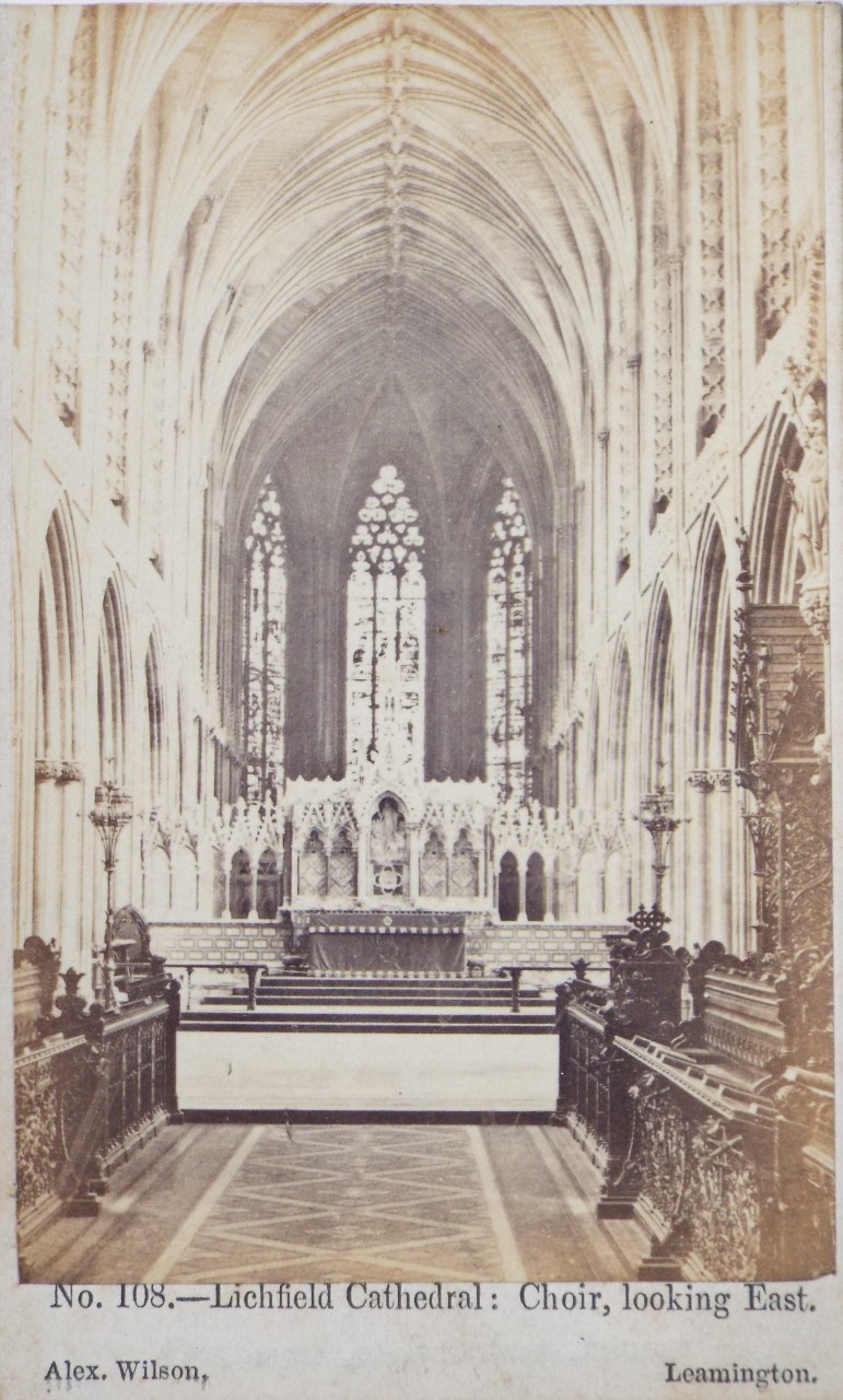 Photograph - Lichfield Cathedral: Chor, looking East.