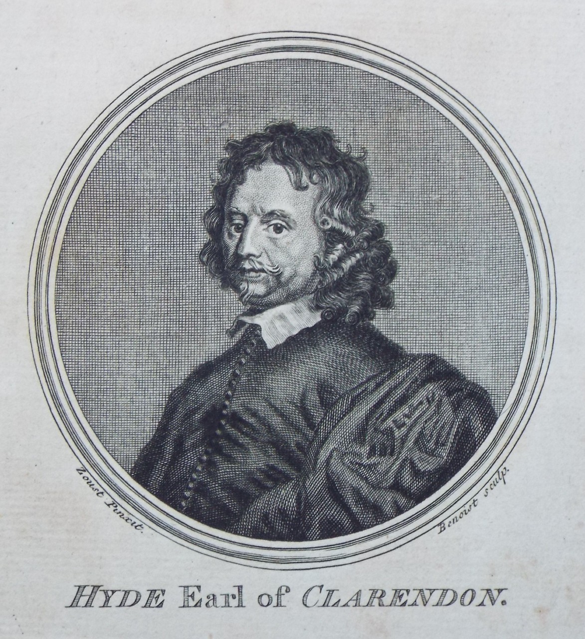 Print - Hyde Earl of Clarendon. - 