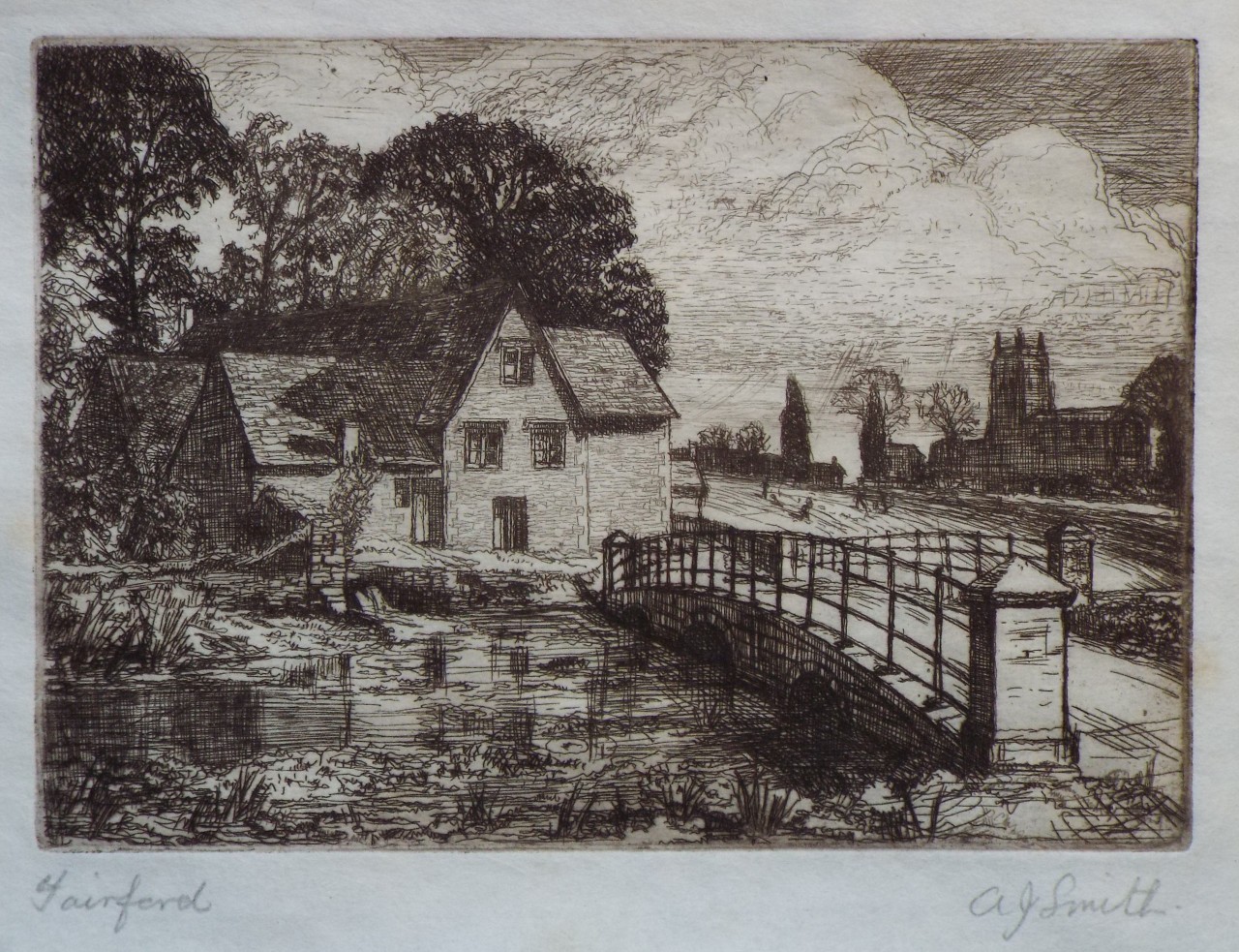 Etching - Fairford - Smith