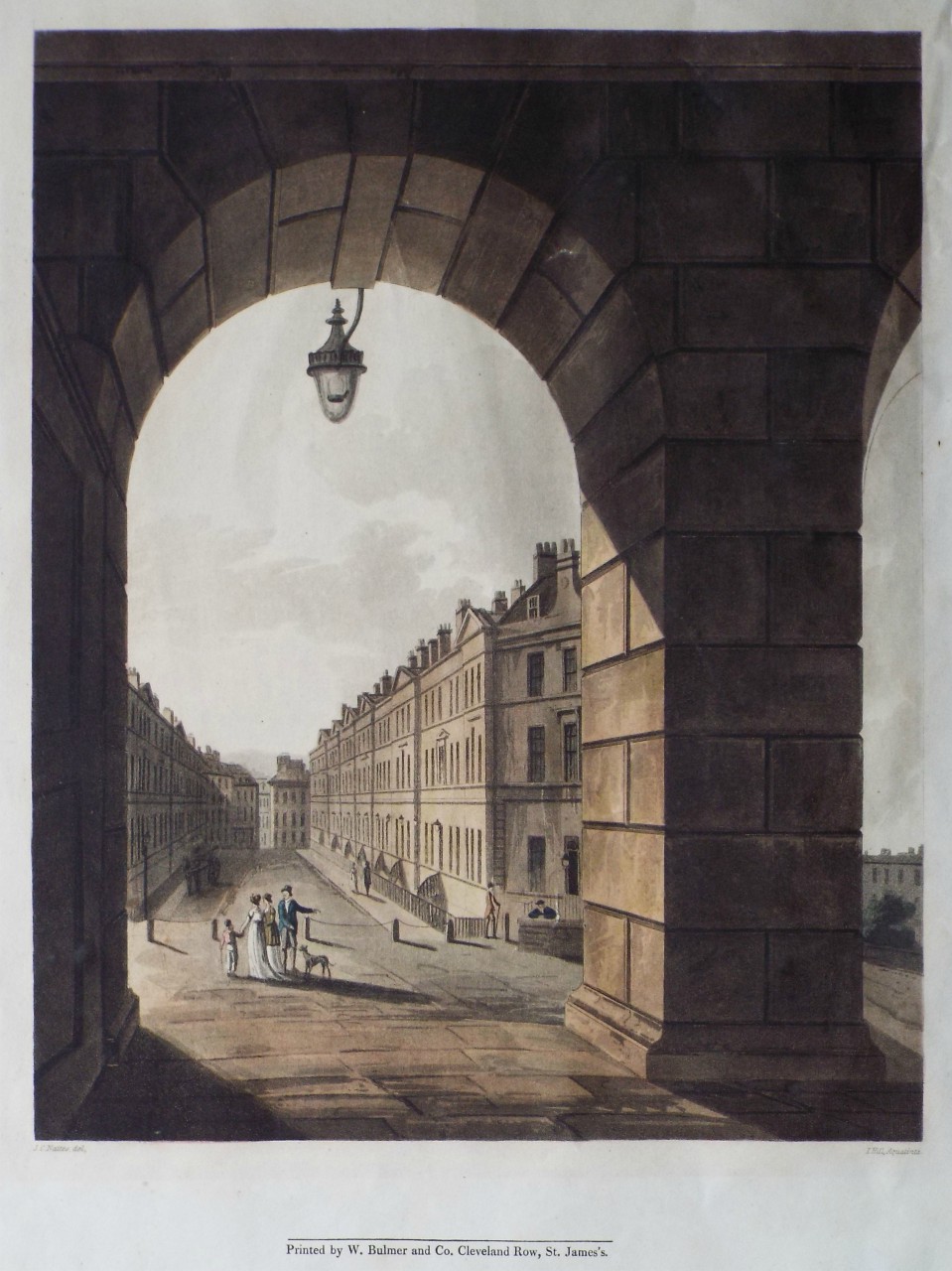 Aquatint - Great Pulteney Street - Hill