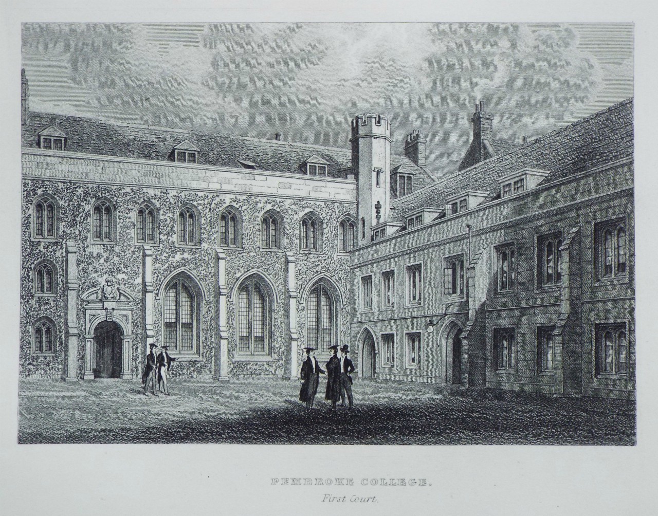 Print - Pembroke College. First Court.