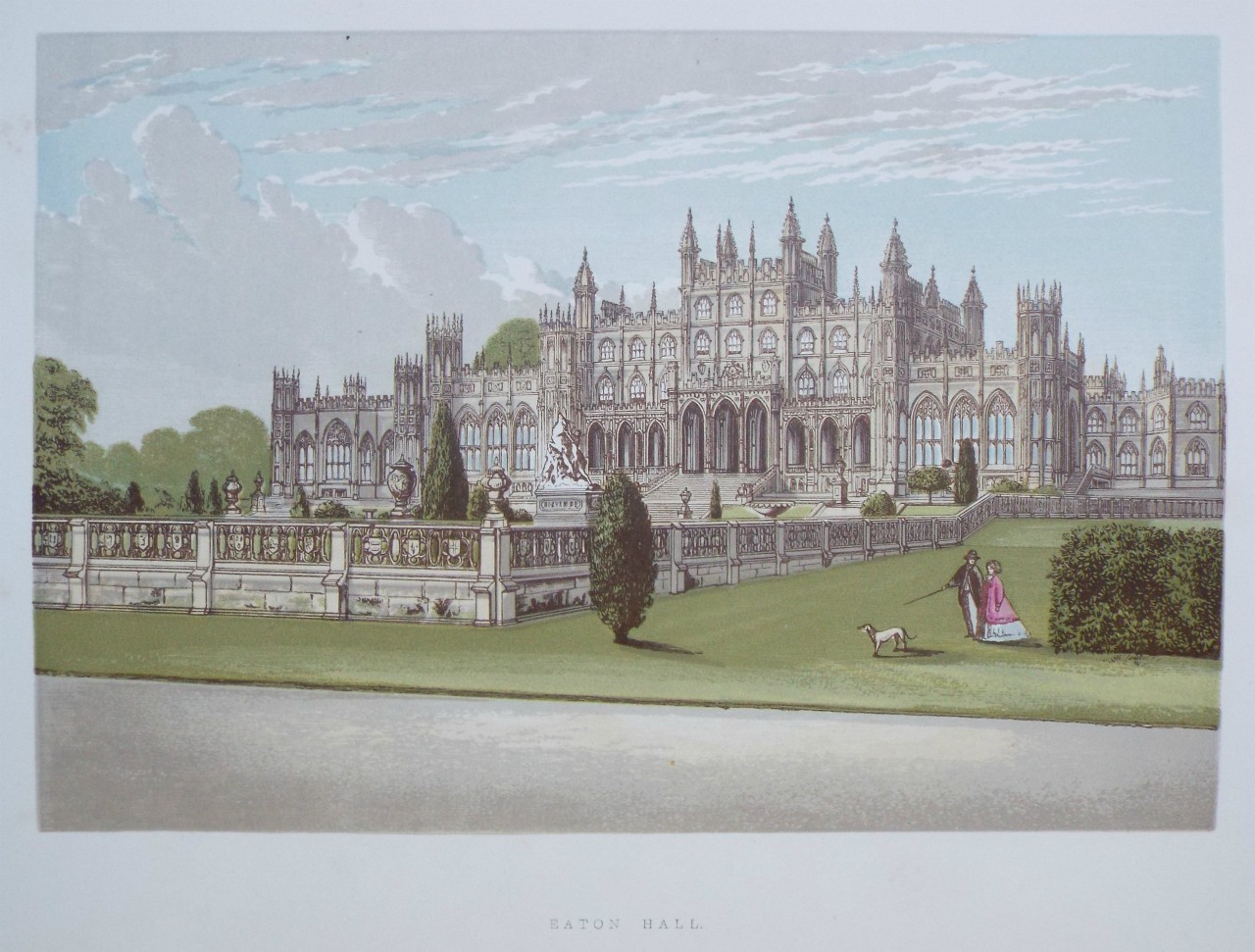 Chromo-lithograph - Eaton Hall.