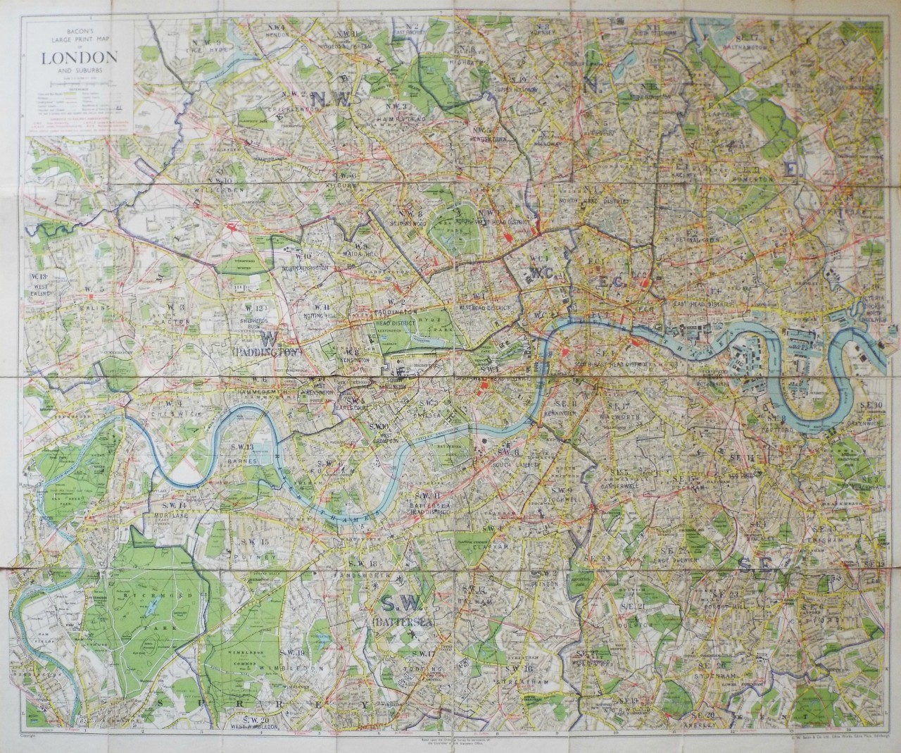 Map of Central London - London