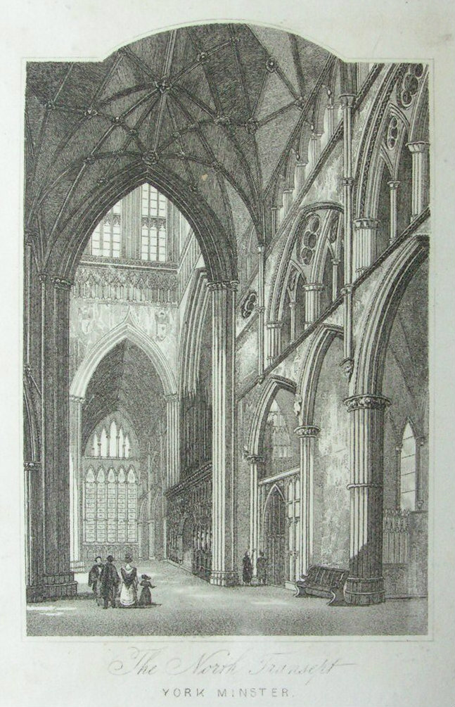 Print - The North Transept York Minster.