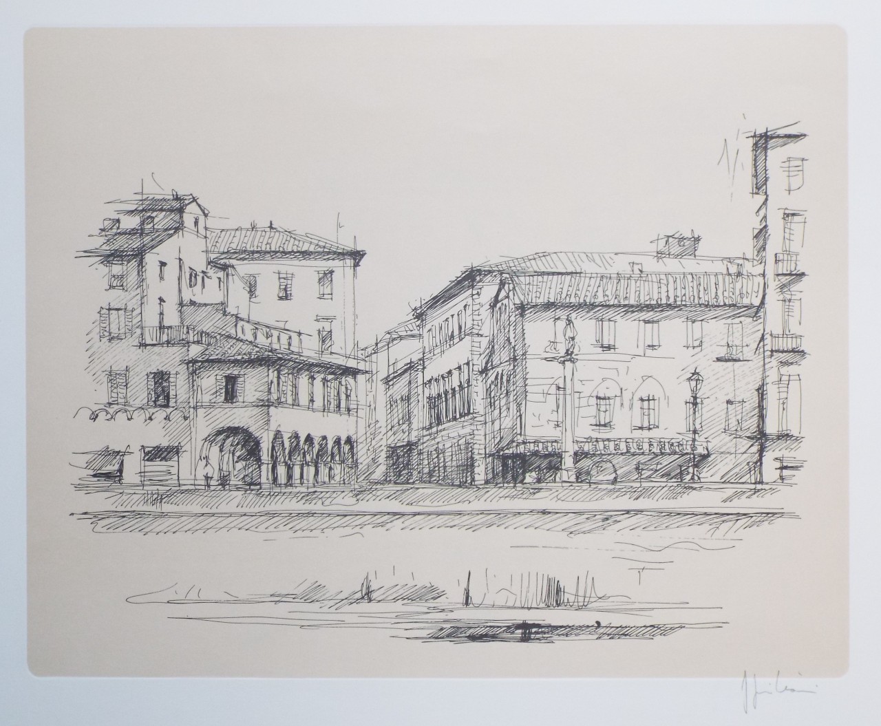 Photolithograph - Piazza Cauroli